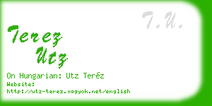 terez utz business card